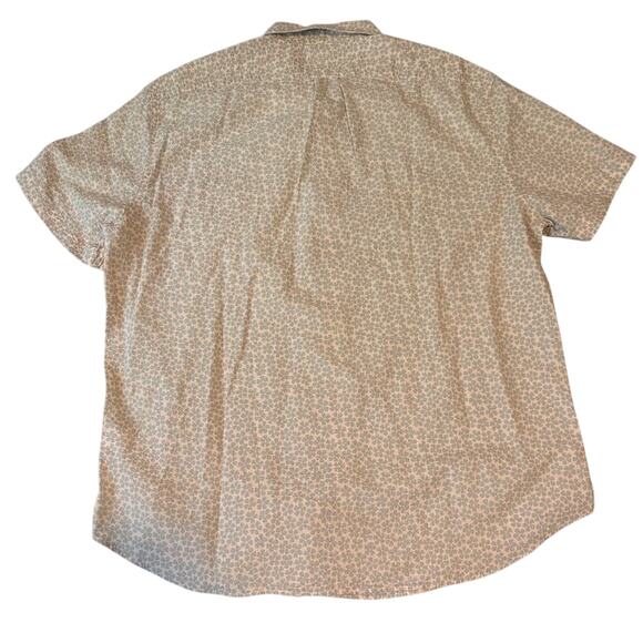 NWT J.Crew XL Seersucker Short Sleeve Button-Up Shirt Cream Print - Picture 3 of 6